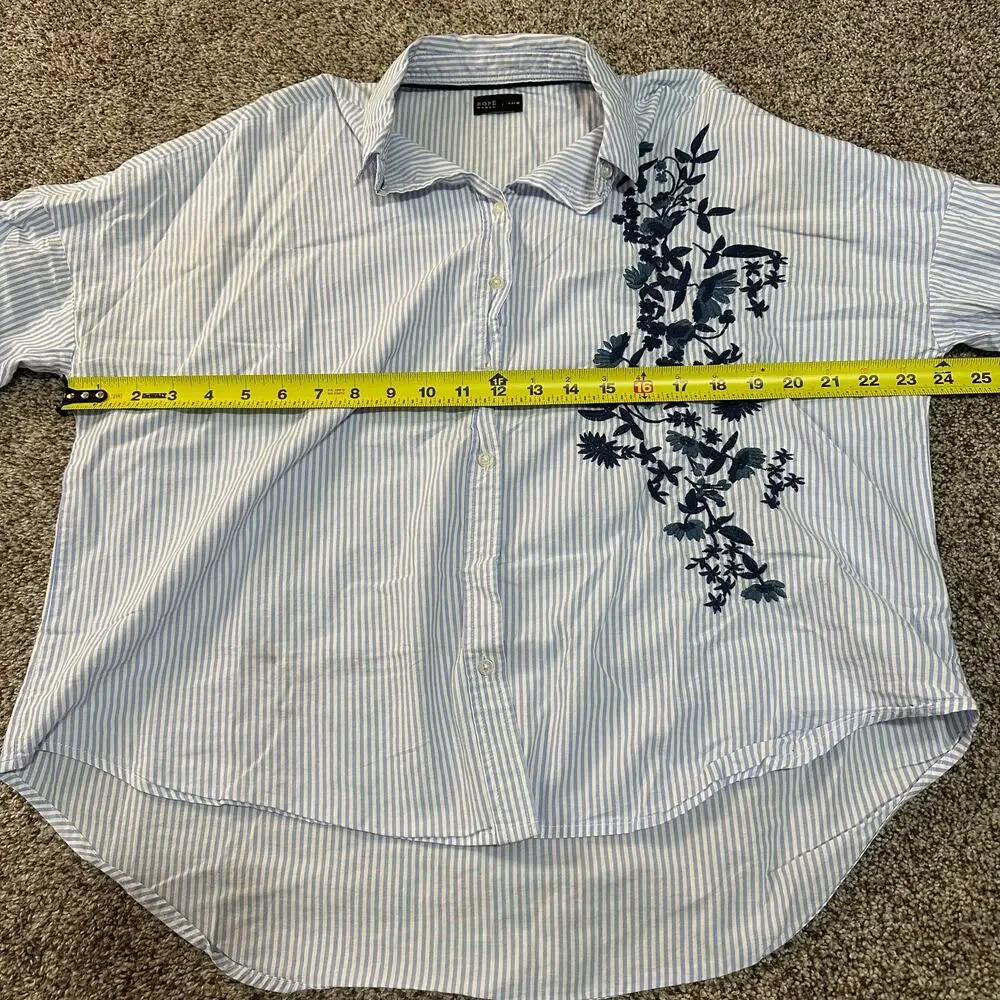 PADINI Women's Rope Long Sleeve Stripes Shirt Size M In Multi - Picture 5 of 8